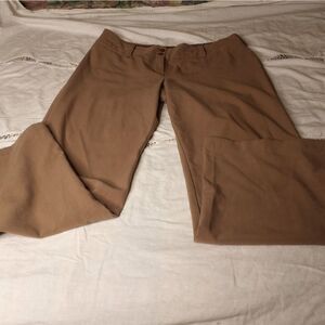 IZ Byer California 15 Beige Full Length High Waist Pockets Women's Dress Pants.